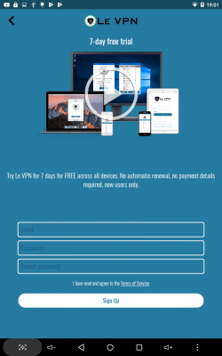 Le VPN releases a new Android VPN app | Le VPN app for Android | New VPN Android App | free VPN app for Android | free Android VPN app | 7-day free trial | Le VPN