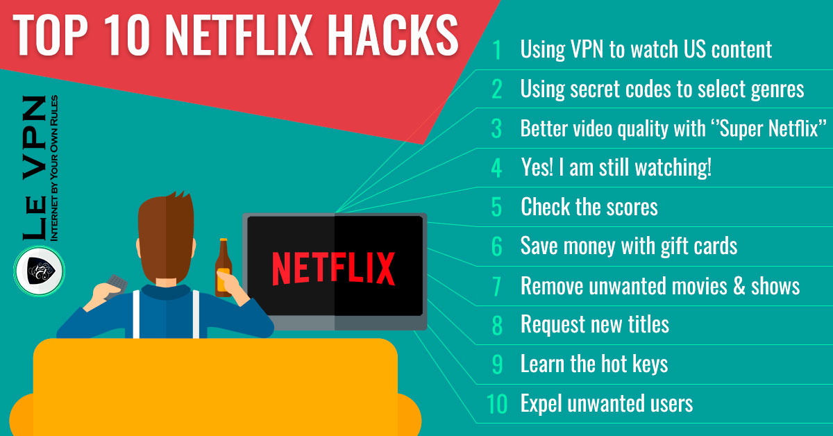 Top 10 best Netflix hacks that will change your life, or at least that part of it that you are spending on Netflix! | Le VPN